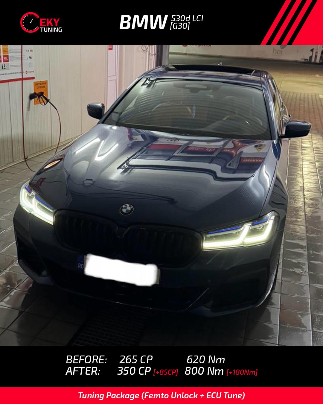 BMW 530d XDrive LCI (G30) modificat la 350 cai!