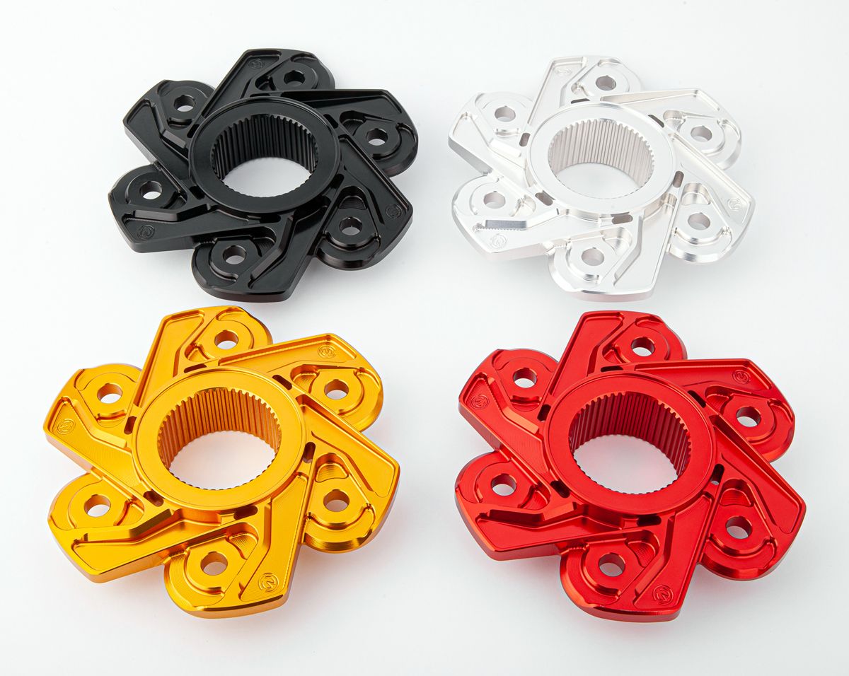 Machined from solid Alluminium sprocket carrier